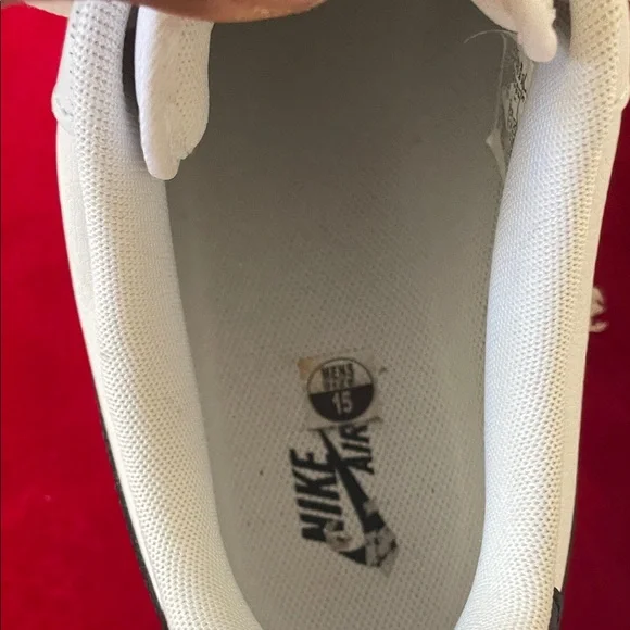 Nike Men's White and Black Air Force 1 Sneakers - Picture 11 of 11